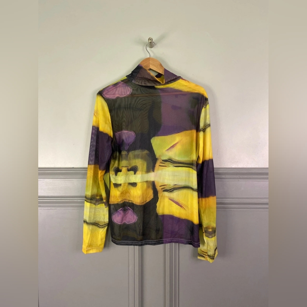 Fabulous Shein mesh turtleneck top